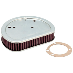 PartzBiz HD--K&N High Flow Air Filter Washable Reusable Polished OE Harley Softail 08-16