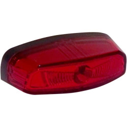 PartzBiz HD  - Koso HB034000 Hawkeye Red LED Rear Brake Taillight Running License Plate Light Bright Harley Davidson Indian Yamaha Triumph Suzuki Custom Chopper Softail Sportster Touring Dyna Street Stop Fender Lighting Upgrade Replacement