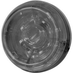 PartzBiz HD  - Koso HB035010 Solar Smoked Clear 3-3/8" Red LED Brake Taillight Running Light Bright Harley Davidson Indian Yamaha Triumph Suzuki Custom Chopper Softail Sportster Touring Dyna Street Stop Fender Lighting Upgrade Replacement