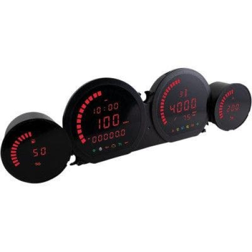 PartzBiz HD: 4413298-KOSO BA064920 HD-03 Four-Piece Gauge Kit Red Display Harley Touring 14-20 2210-0544 22100544 Harley FLH FXD Harley FLH FXD Road King Softail Dyna odometer temperature fuel level rpm cruise control abs anti theft PartzBiz HD: 4413298-KOSO BA064920 HD-03 Four-Piece Gauge Kit Red Display Harley Touring 14-20 2210-0544 22100544 Harley FLH FXD Harley FLH FXD Road King Softail Dyna odometer temperature fuel level rpm cruise control abs anti theft