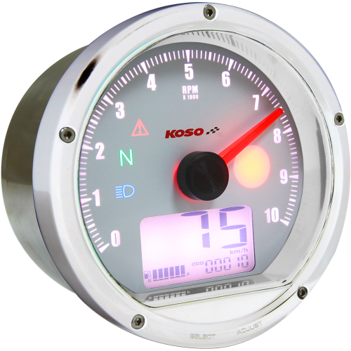 PartzBiz HD: 4413282-Purchase Koso T and T Tachometer White Face Gauges For Your Harley-Davidson ATV Scooter From Your Aftermarket Parts & AccessoriesSuperstore Eastern Performance Cycles