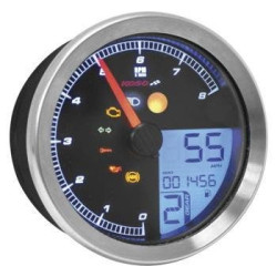 PartzBiz HD  - Koso BA051221 Chrome HD-04 Series 3-3/8" Gauges Color LCD Universal