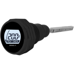 PartzBiz HD  - KOSO BA053001 Black Digital Oil Gauge Dip Stick 07-16 Harley-Davidson Touring FLH/T road electra glide king temp level LCD display 