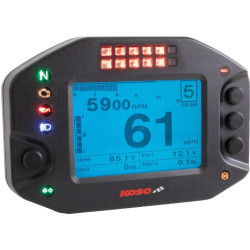 PartzBiz HD--Koso RS-2 Multifunction Meter & Data Recorder w/ Shift Lights Universal 12v BA073000