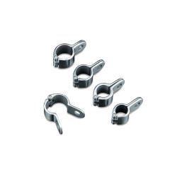 PartzBiz HD--Kuryakyn 1000 Chrome 1-1/4" Magnum Quick Clamps Pair Harley & Metric Engine Guard