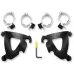 PartzBiz HD: 3468534-Road Warrior Fairing 17” Black Smoke Windshield Mount Harley Softail FXBB 18+ M8