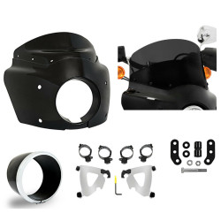 PartzBiz HD--Memphis Shades Road Warrior Fairing Polished Mounts Kit Harley Low Rider S 2020