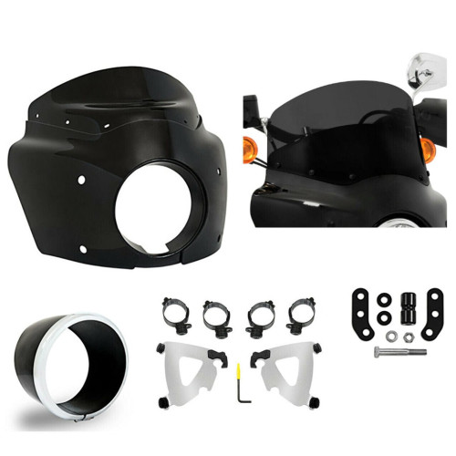 PartzBiz HD: 3470110-Memphis Shades Road Warrior Fairing Polished Mounts Kit Harley Low Rider S 2020
