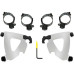 PartzBiz HD: 3470110-Memphis Shades Road Warrior Fairing Polished Mounts Kit Harley Low Rider S 2020