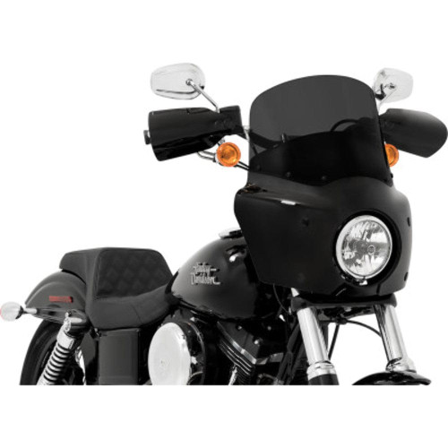 PartzBiz HD: 3468384-Road Warrior 11 Dark Smoke Windshield Fairing Black Mounting Kit Harley 18+ FXLR