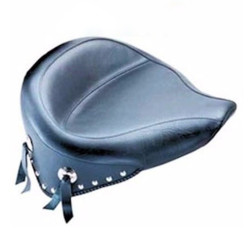 PartzBiz HD--Mustang 17.5 Wide Touring Studded Solo Seat Harley Softail Deluxe Heritage 76179