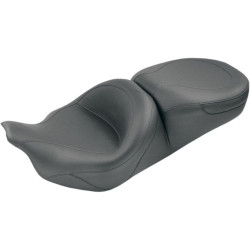 PartzBiz HD--Mustang 489071 Black Smooth Style No Studs One Piece Ultra 08-23 Harley FLH/T 0801-0456 08010456 489071