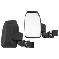 PartzBiz HD--Quadboss 18041T Black Side View Mirrors 1.75 in Mount 5700810