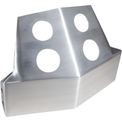 PartzBiz HD--Speed Merchant SM Brushed Aluminum Frame Skid Plates for Harley FXD Dyna 91-05 | SM-DSP-1