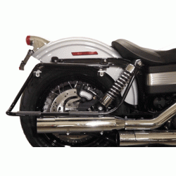 PartzBiz HD--Sumax 8815 Steel Saddlebag Mount Brackets for Harley 08-17 Dyna FXD