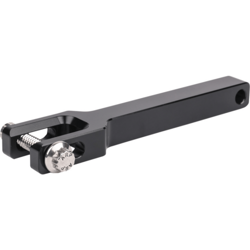 PartzBiz HD: 3488557-Thrashin OG Extension Speedometer Gauge Relocation Bracket Black Aluminum Harley