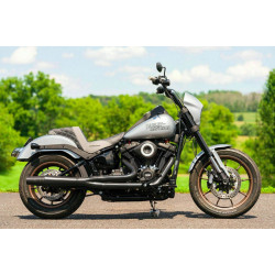 PartzBiz HD--Thunderheader X Series Standard 2 Into 1 Black Exhaust System Harley Softail M8