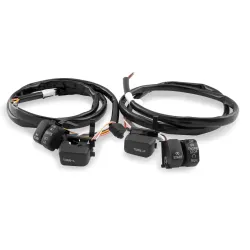 PartzBiz HD--Black Handlebar Control Housing Switches Buttons Harley Softail Sportster Dyna