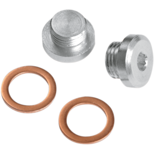 PartzBiz HD: 3457273-Vance & Hines Pair Exhaust 12mm O2 Oxygen Sensor Bung 02 Port Plug Kit Harley