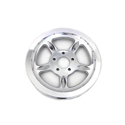 PartzBiz HD--1.125” 1 1/8” 68 Tooth 5-Spoke Chrome Rear Wheel Drive Pulley Harley Softail