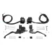 PartzBiz HD: 3444058-Black Handlebar Controls Hand Lever Set Control Kit Single Disc Switches Wiring PartzBiz HD: 3444058-Black Handlebar Controls Hand Lever Set Control Kit Single Disc Switches Wiring