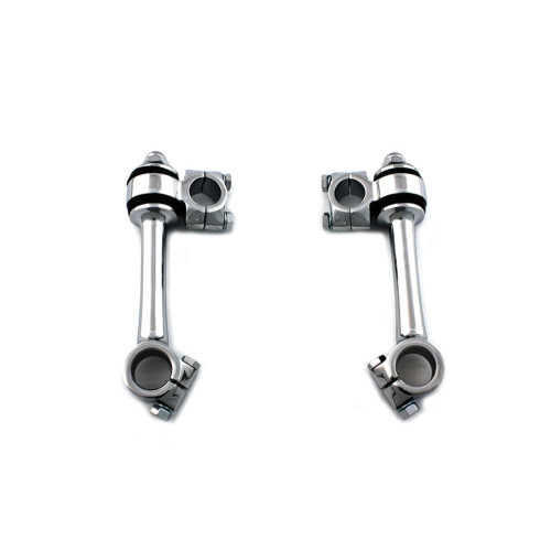 PartzBiz HD: 3441905-5 1/2” Chrome Dog Bone Handlebar Risers Flanders Harley Chopper Bobber Springer