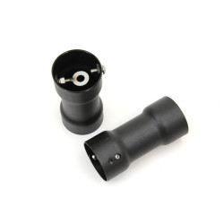 PartzBiz HD--2 1/4” Straight Exhaust Pipes Adjustable Baffles Harley Custom Touring Softail