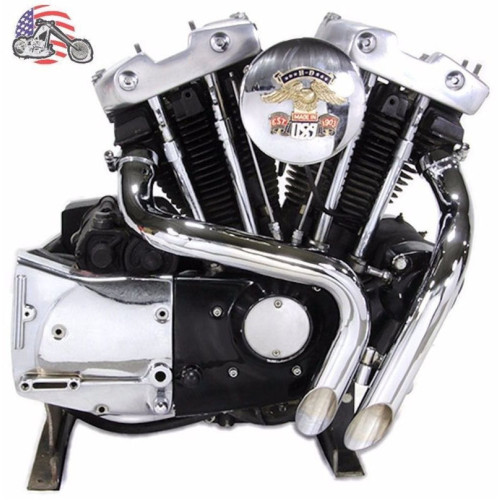 PartzBiz HD: 3481395-1 3/4” Chrome LAF L.A.F. Exhaust Header Set Drag Pipes Harley Ironhead Sportster PartzBiz HD: 3481395-1 3/4” Chrome LAF L.A.F. Exhaust Header Set Drag Pipes Harley Ironhead Sportster