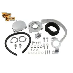 PartzBiz HD--6” Chrome Round Stage 1 Air Cleaner 1991-2006 Harley Sportster XL 883 1200