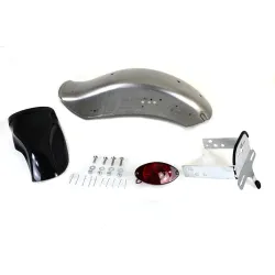 PartzBiz HD--Bobbed Rear Fender Kit Taillight Fender Strut Harley Ironhead Sportster EVO
