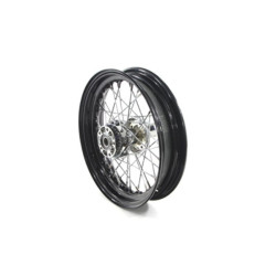 PartzBiz HD--16 x 3 Rear Rim Wheel Black Chrome 25mm 40 Spoke Harley XL Sportster 08-22