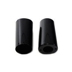 PartzBiz HD--Black Fork Slider Cover OE Repl 45591-02 Harley Touring 49-84 Softail 86-17