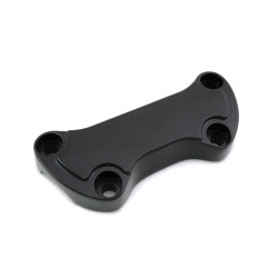 PartzBiz HD--Black Smooth Raised 1" Handlebar Clamp Cover Harley FL FX 99-Up 25-0591