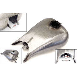 PartzBiz HD--Wyatt Gatling 38-092 Raw Stretch Touring 6.6 Gallon Gas Fuel Tank Harley 08-13